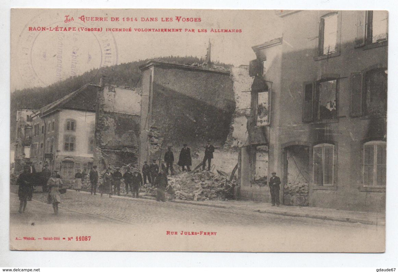 1914 - CP FM Avec CACHET MILITAIRE "Ier REGIMENT D'ARTILLERIE DE MONTAGNE" - WW I
