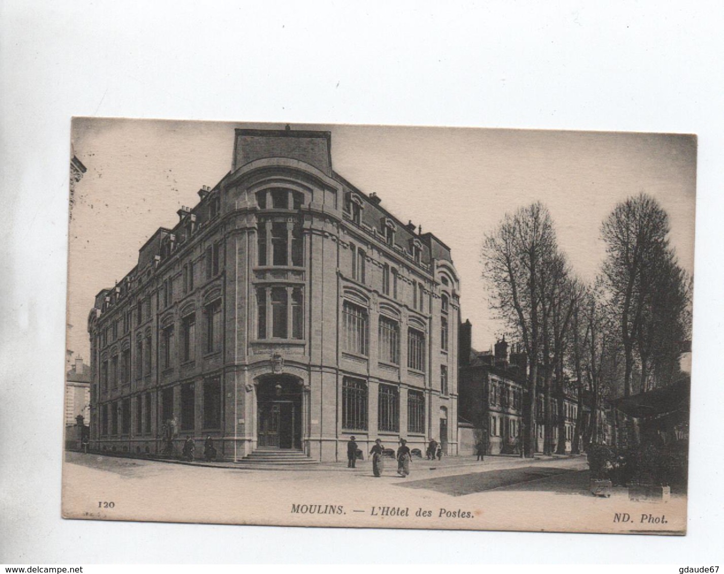 1917 - CP FM Avec CACHET MILITAIRE "COMMISSAIRE MILITAIRE DE LA GARE DE MOULINS SUR ALLIER" - WW I