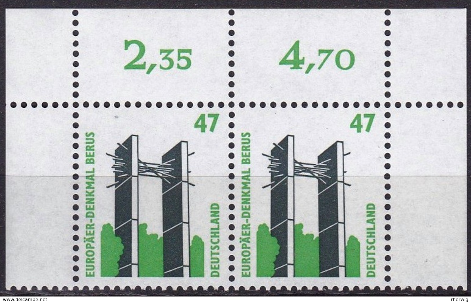 BRD,  1997, Sehenswürdigkeiten (XX) Mi. Nr. 1932**,  Oberrand-Paar - Nuovi