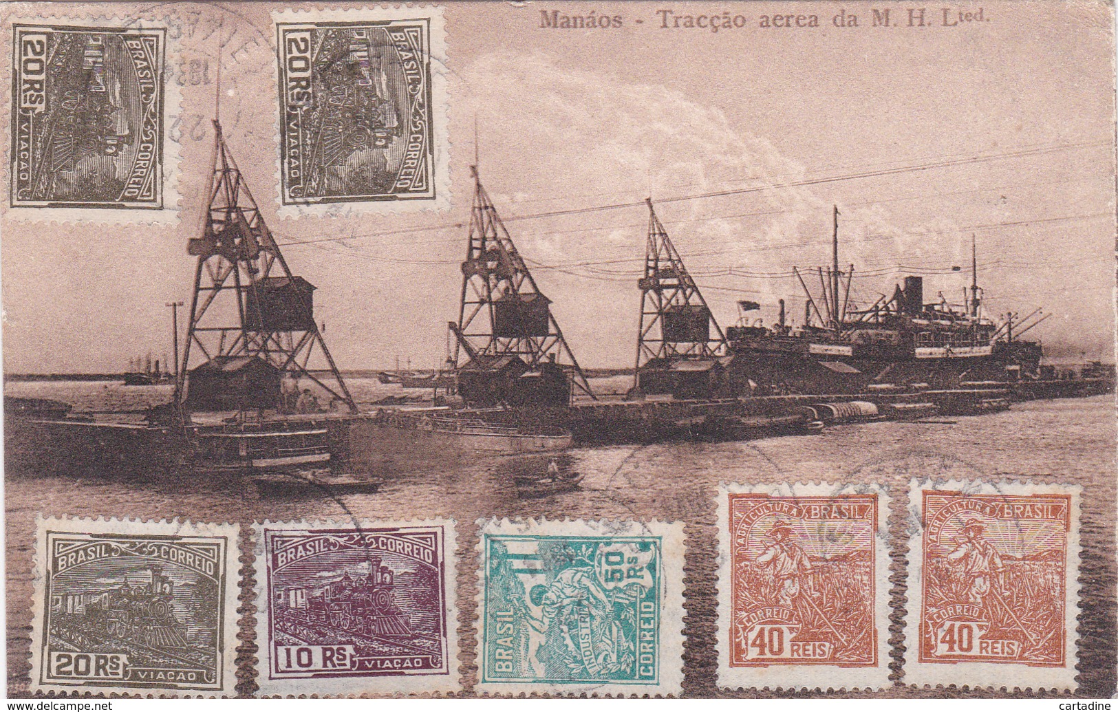 CPA Brésil / Brasil - Manàos - Tracção Aerea Da M.H. Lted - 1924 - Rio De Janeiro