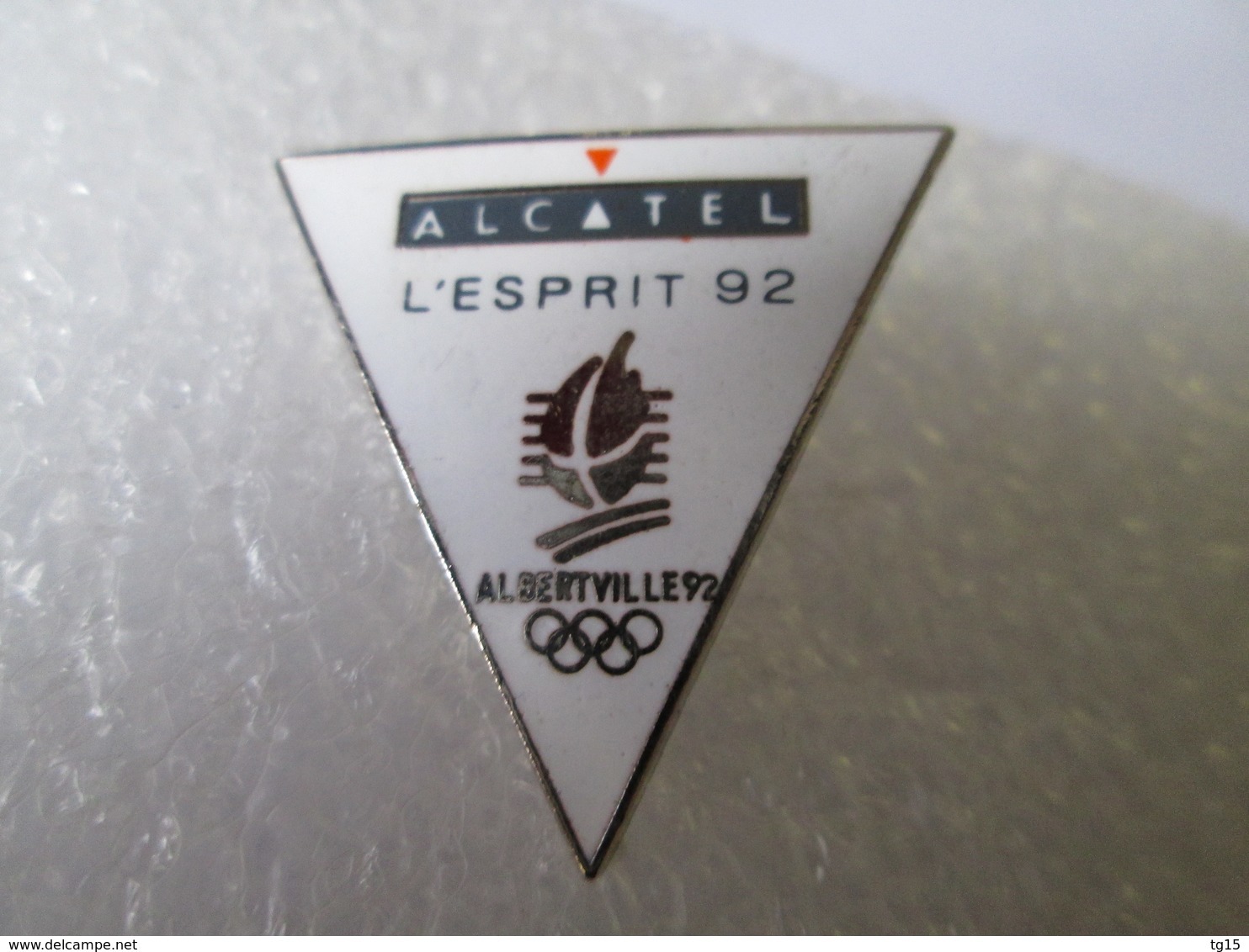 PIN'S   ALCATEL  J O ALBERTVILLE 92 - Jeux Olympiques