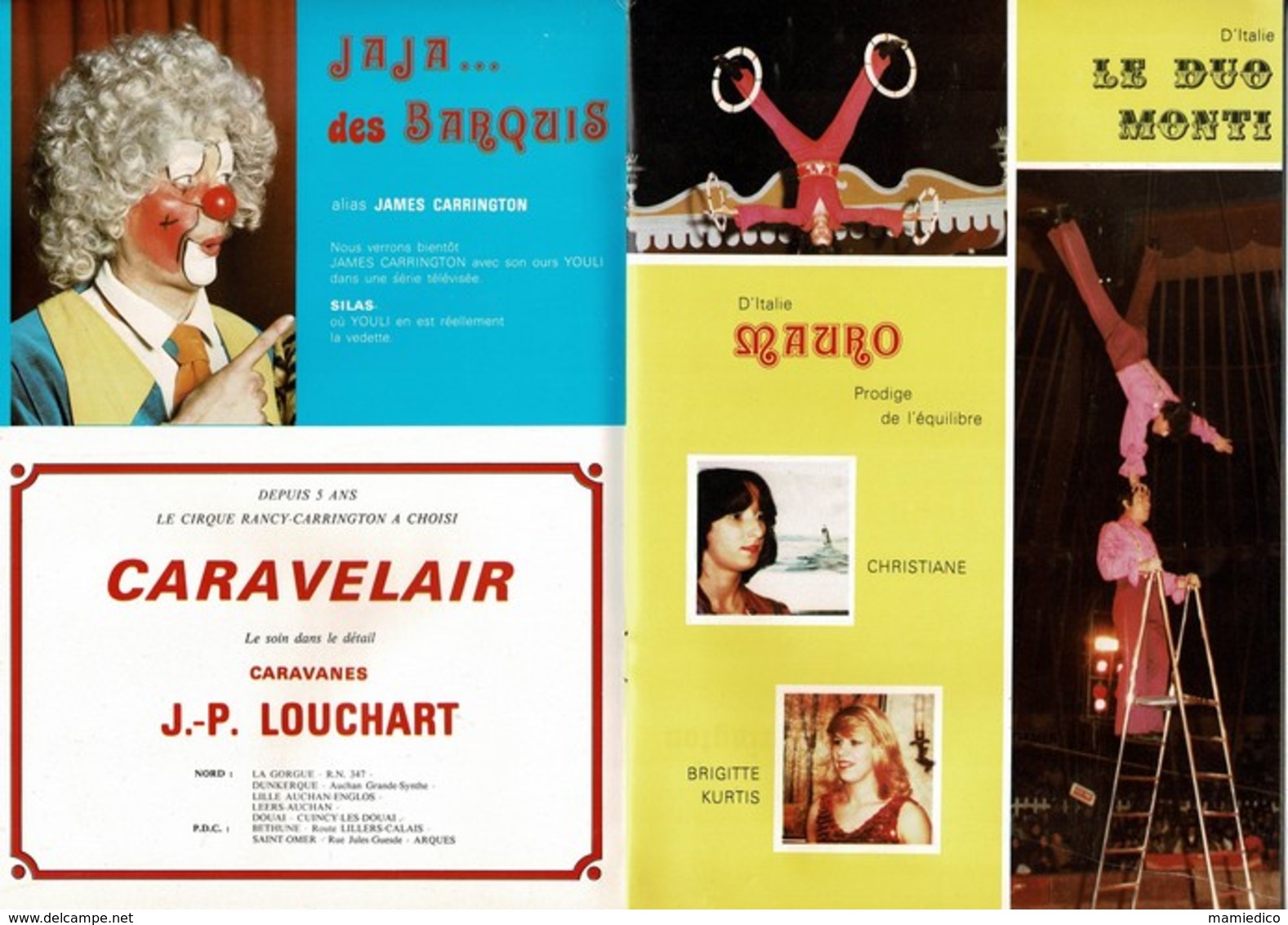 Album- Programme 1981 Du "CIRQUE RANCY-CARRINGTON" 125e Anniversaire 5 Scans - Programmes