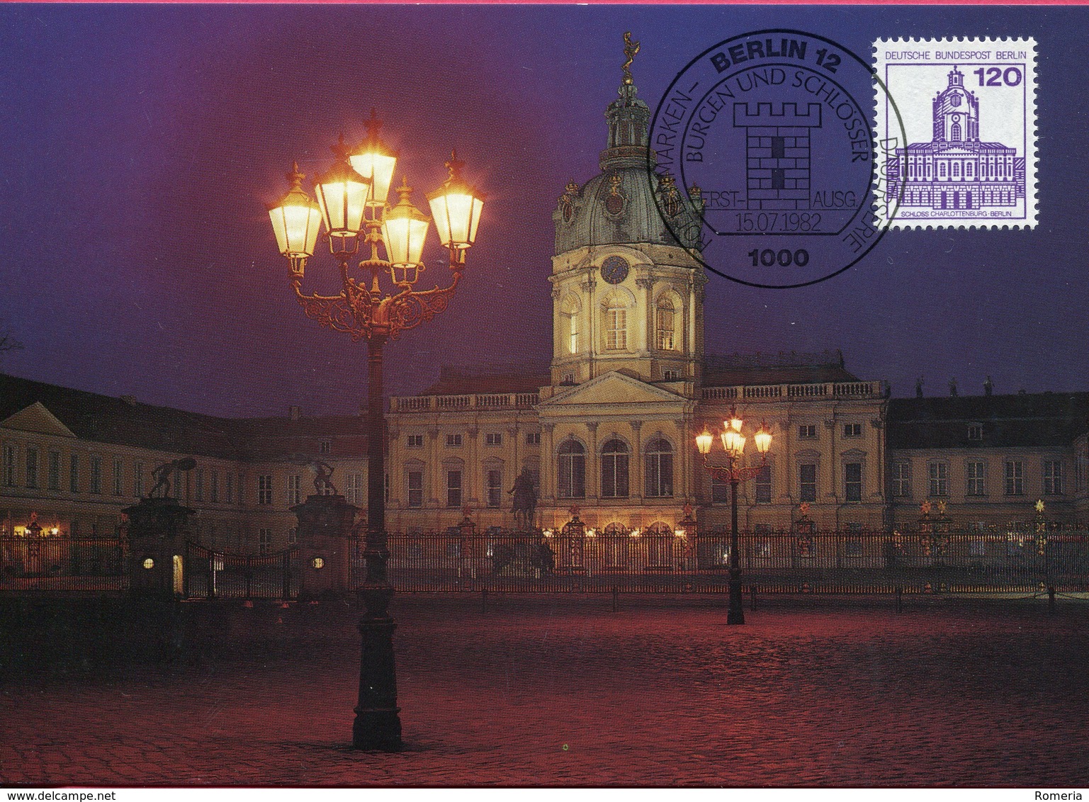 Allemagne - Berlin - Schloss Charlottenburg - Sur Carte Maximum - 6633 - Charlottenburg