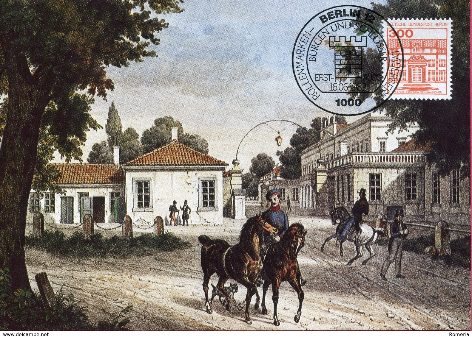 Allemagne - Berlin - Peinture - Schloss Herrenhausen - Sur Carte Maximum - 6634 - Charlottenburg