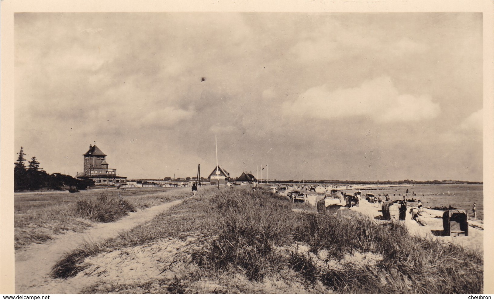 ALLEMAGNE . CPA. RARETE. FEHMARN.  " OSTSEEBAD BURG." . STATION BALNÉAIRE. ANNÉES 40 - Fehmarn