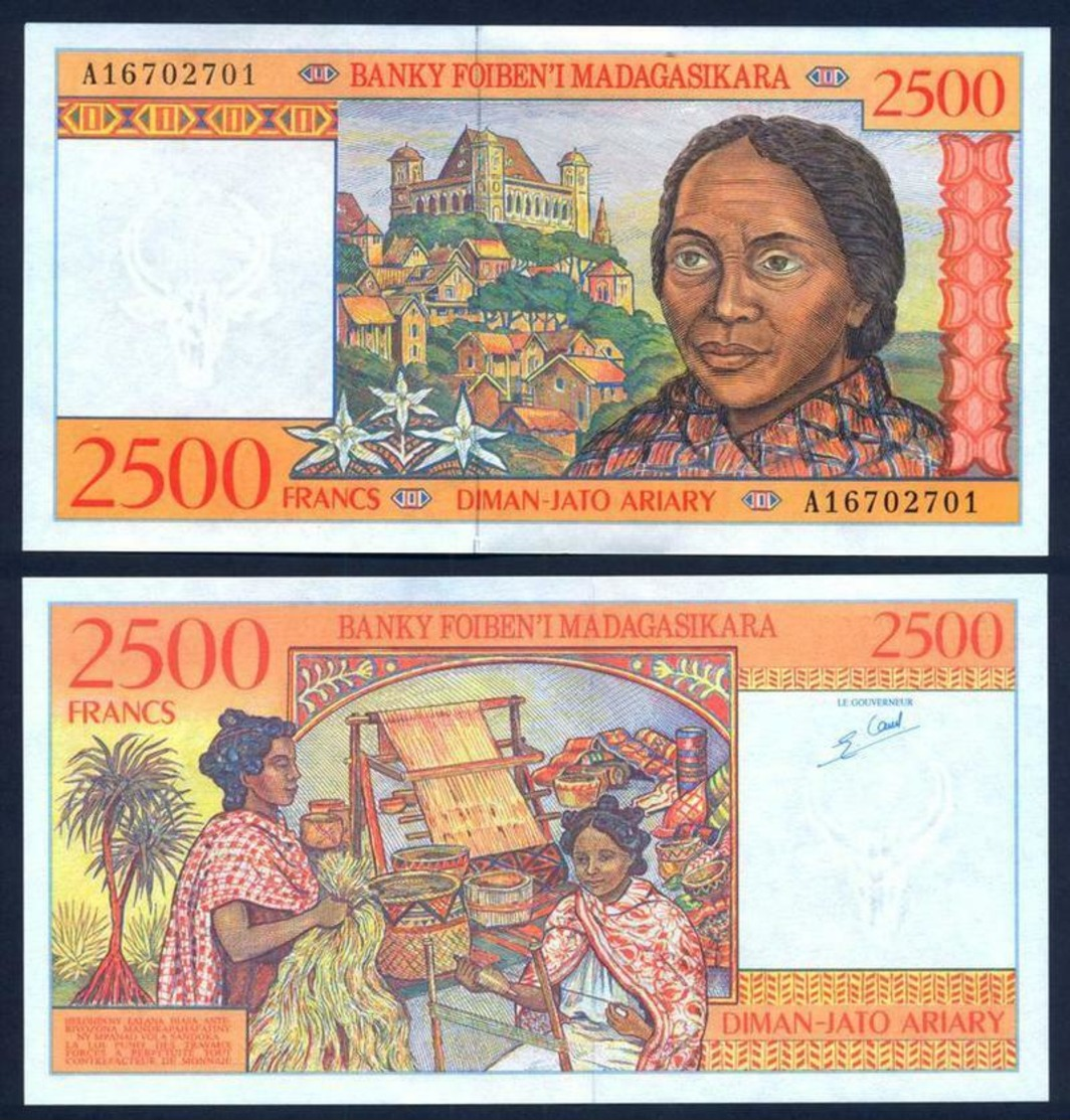 MADAGASCAR 2500 Francs 1998 UNC P 81 - Madagascar