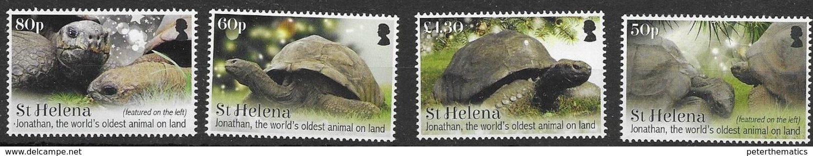 ST. HELENA, 2019, MNH, TORTOISES, TURTLES, JONATHAN , THE WORLD'S OLDEST ANIMAL, 4v - Tartarughe