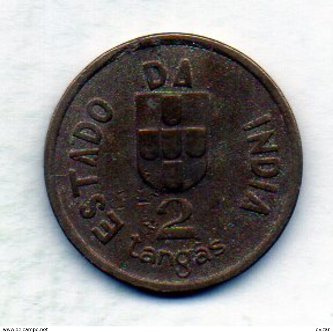 INDIA PORTUGUESE, 2 Tangas, Copper-Nickel, Year 1934, KM #20 - Indonesien