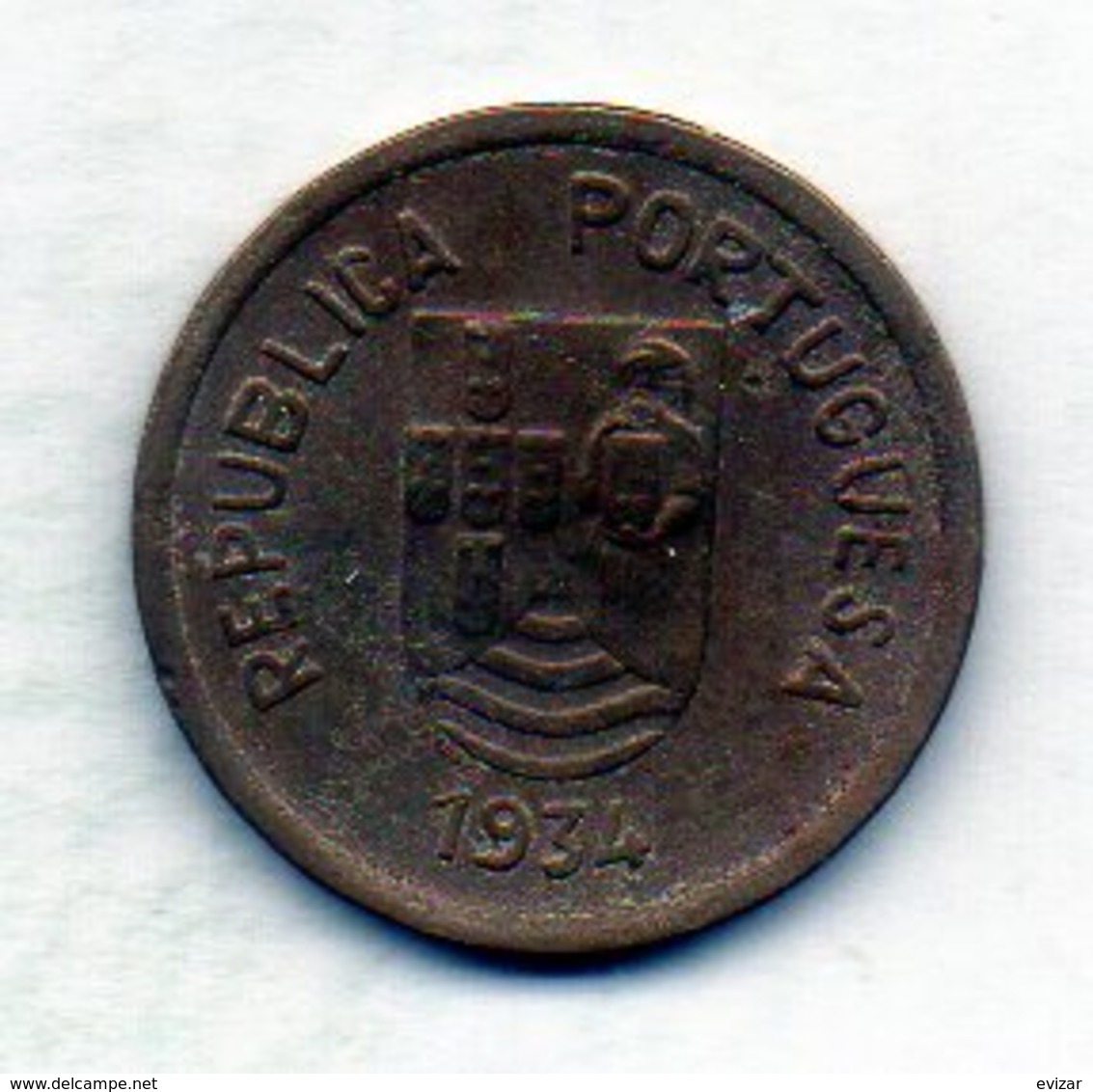 INDIA PORTUGUESE, 2 Tangas, Copper-Nickel, Year 1934, KM #20 - Indonesien