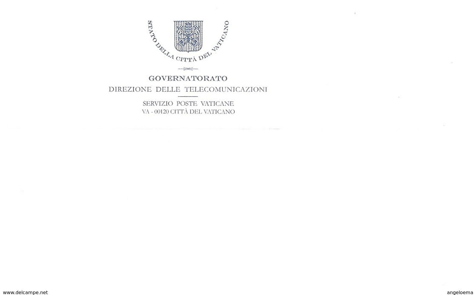 VATICANO - 2018 Lettera Del SERVIZIO POSTE VATICANE Con Timbro PORT PAYE' CITE' DU VATICAN - Covers & Documents