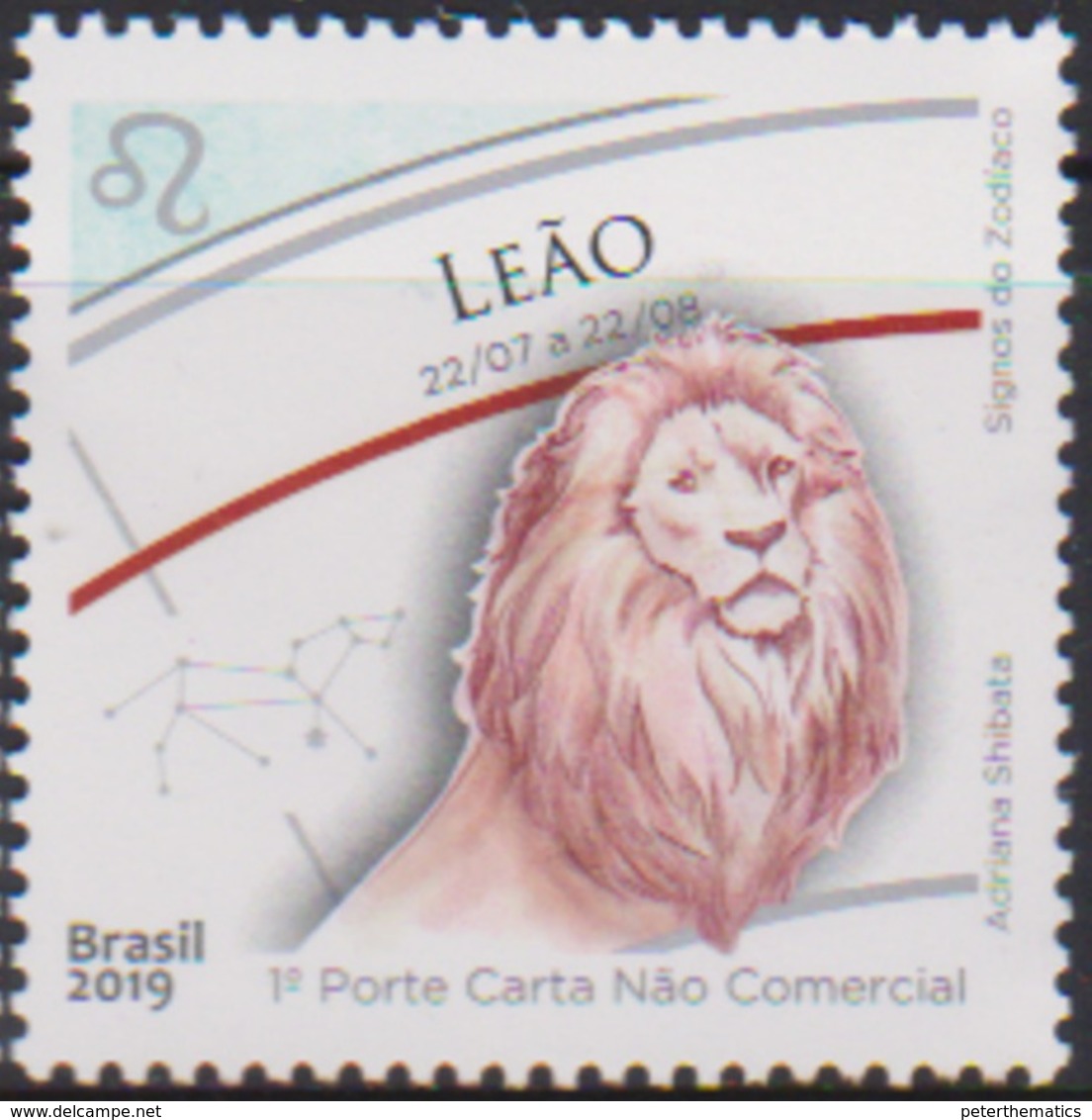 BRAZIL, 2019,  MNH,ZODIAC SIGNS, LEO,LIONS,1v - Astrologie