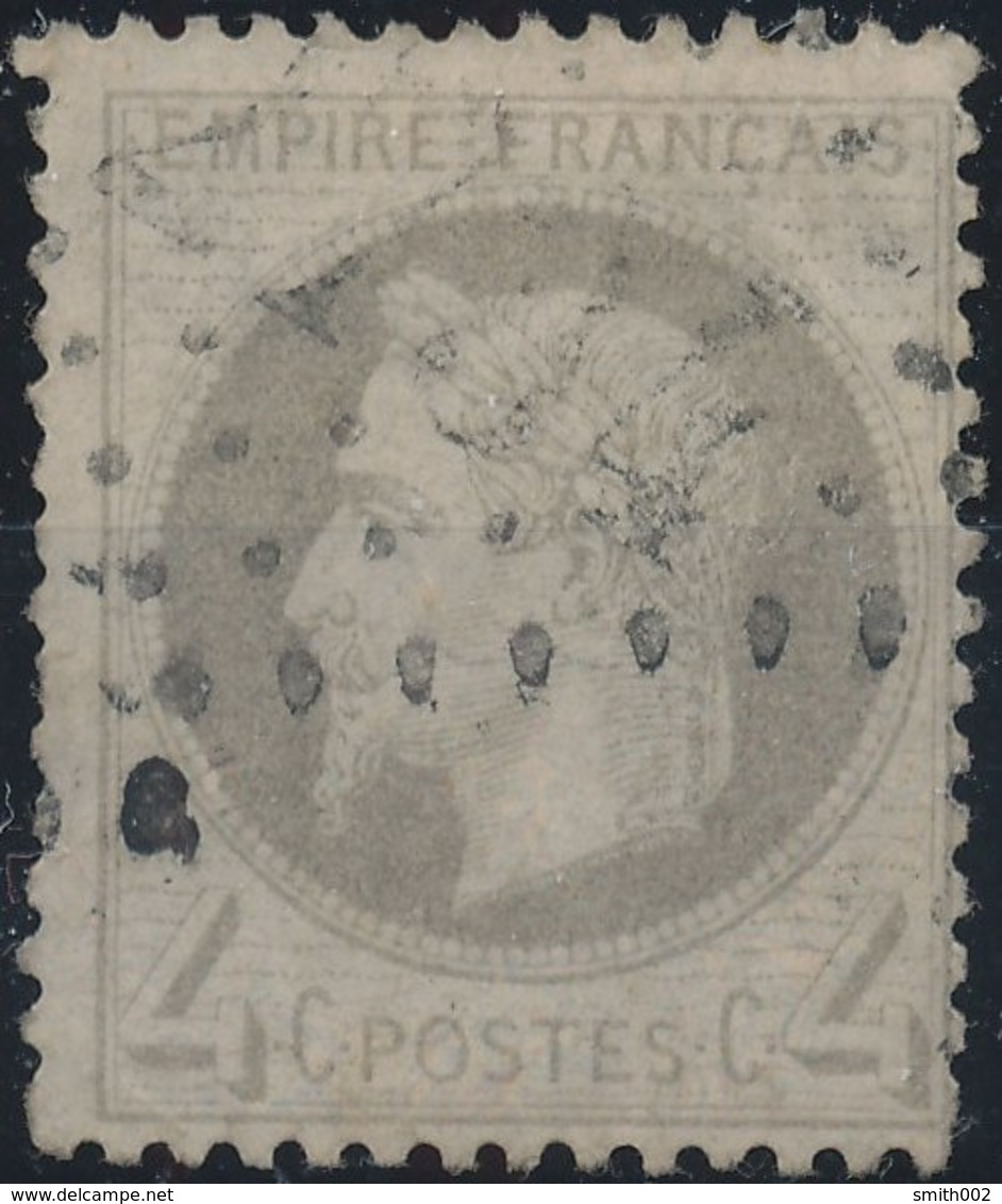 FRANCE - 1862, Mi 26, Yt 27 - 4 C, Oblitére - 1863-1870 Napoléon III Lauré