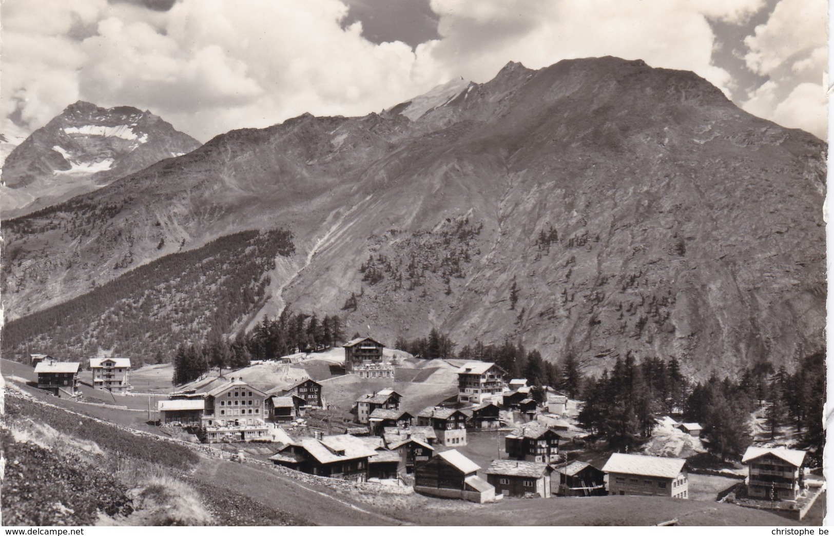 Suisse, Saas-Fee,  Dorfpartie Mit Fletschhorn Und Weissmies (pk65699) - Saas Im Prättigau