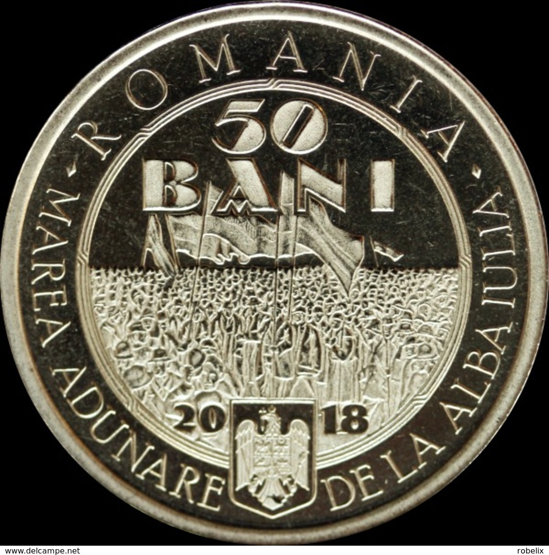ROMANIA -2018-  50 BANI   - COMMEMORATIVE COINS - 100 Years Since The Union Of TRANSYLVANIA With Romania UNC - Romania