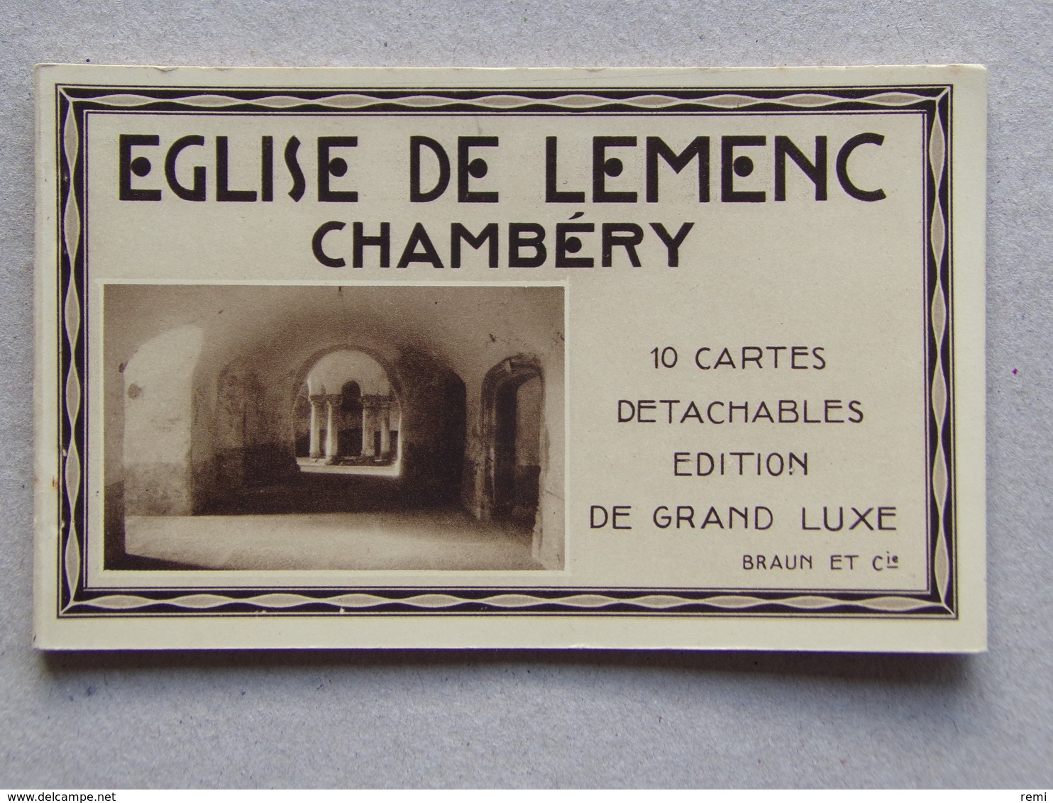 73 EGLISE De LEMENC CHAMBERY Album Relié De 10 Cartes Postales Neuves Parfait état éditions De Luxe BRAUN & Cie - Chambery