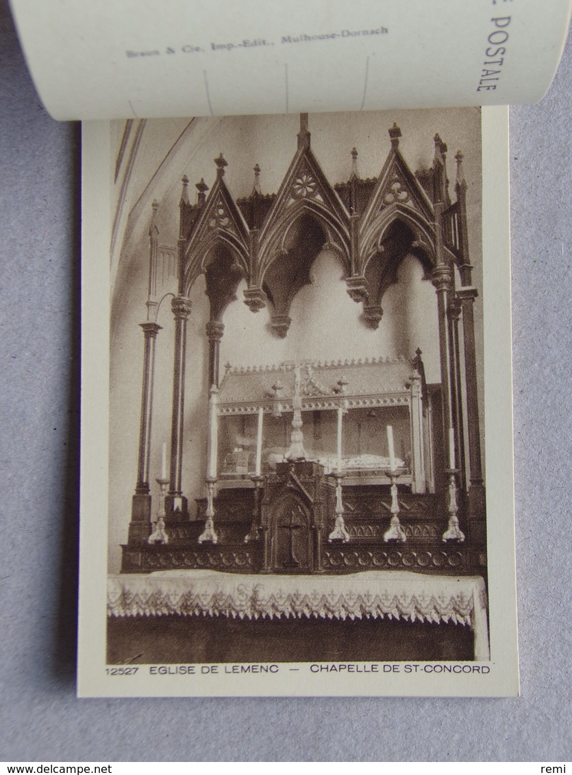 73 EGLISE De LEMENC CHAMBERY Album Relié De 10 Cartes Postales Neuves Parfait état éditions De Luxe BRAUN & Cie - Chambery