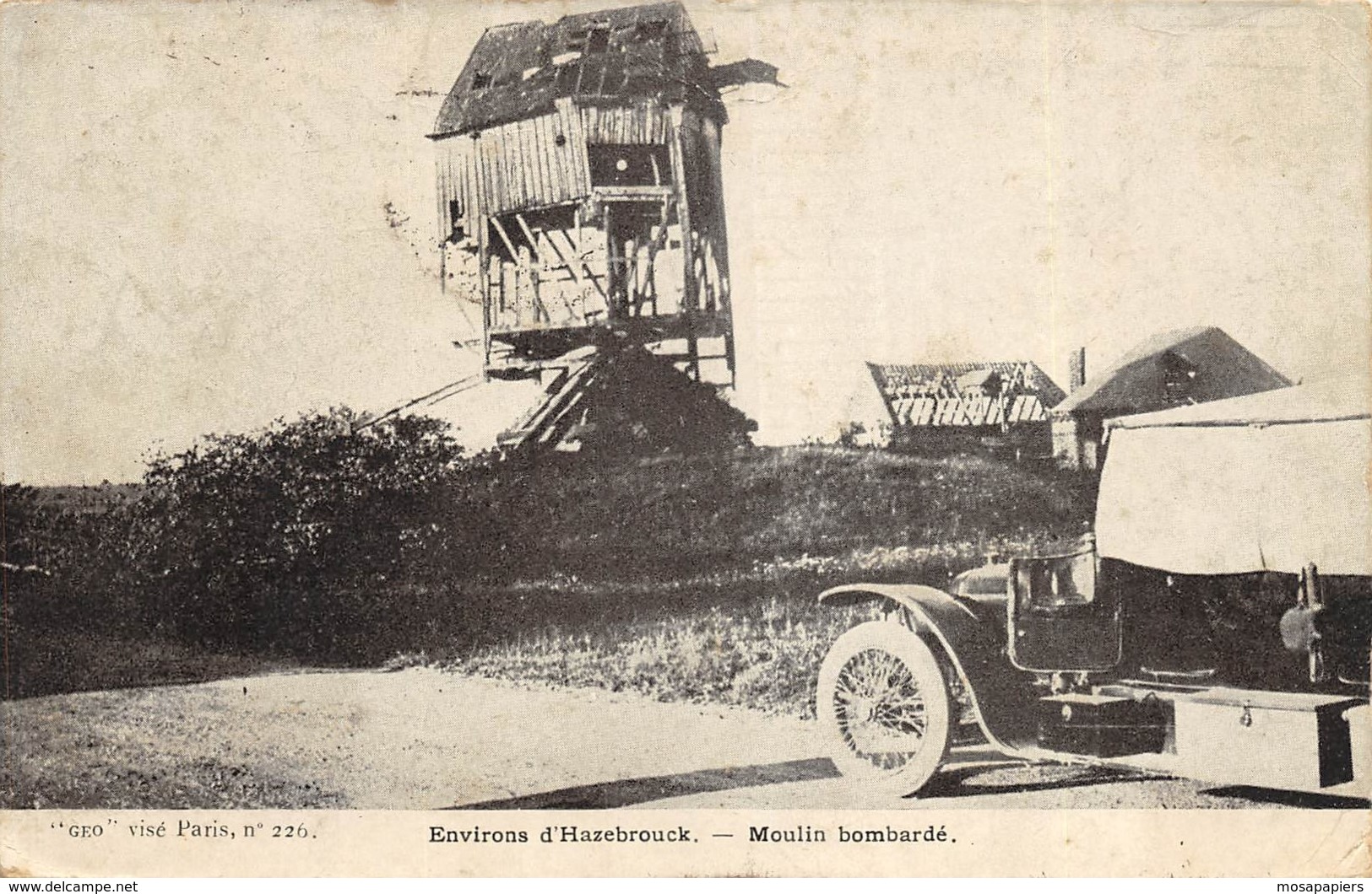 Hazebrouck - Moulin Bombardé - Guerre 1914-18