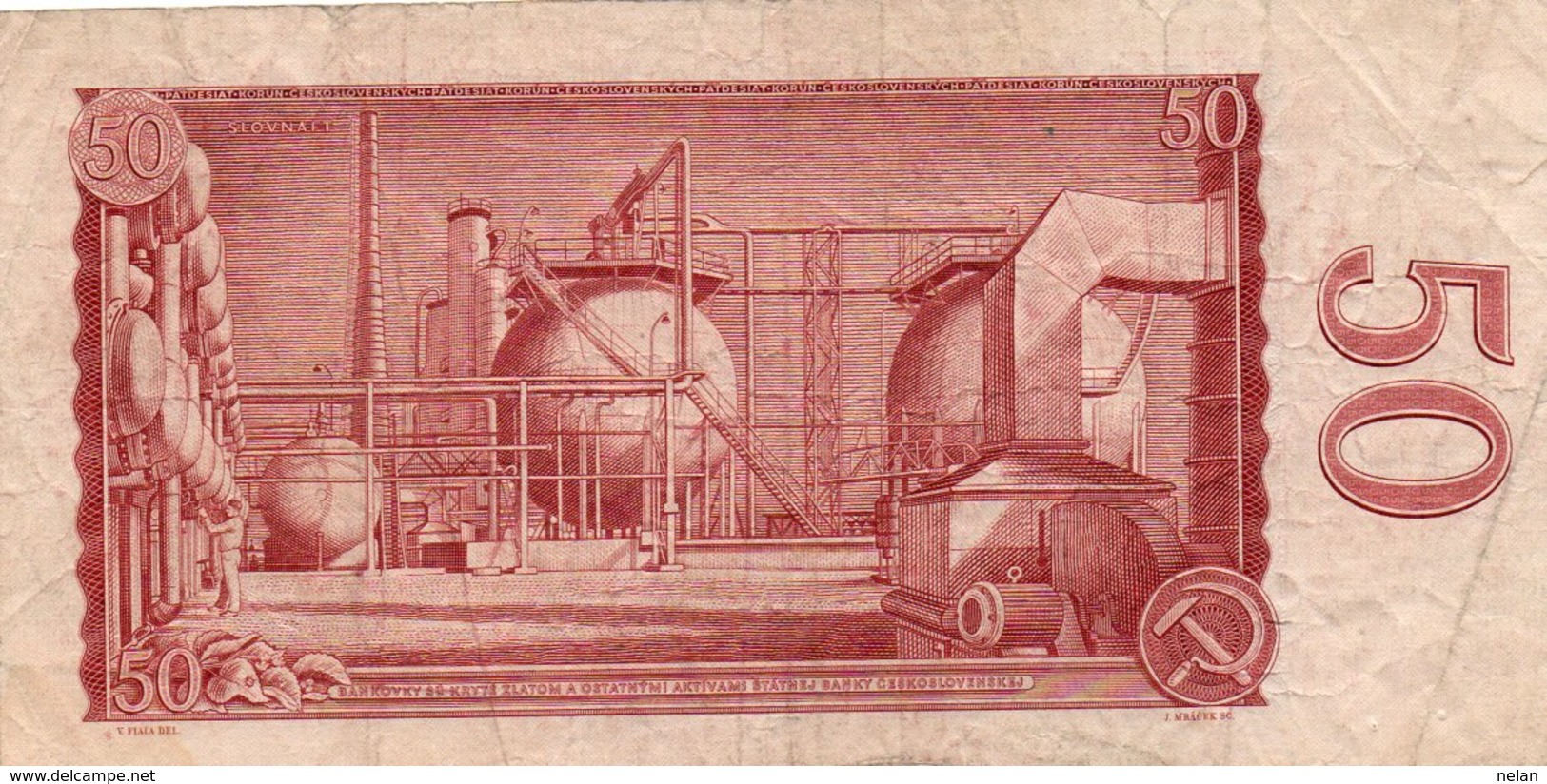 Cecoslovacchia-50 KORUN 1964 P-90 - Cecoslovacchia