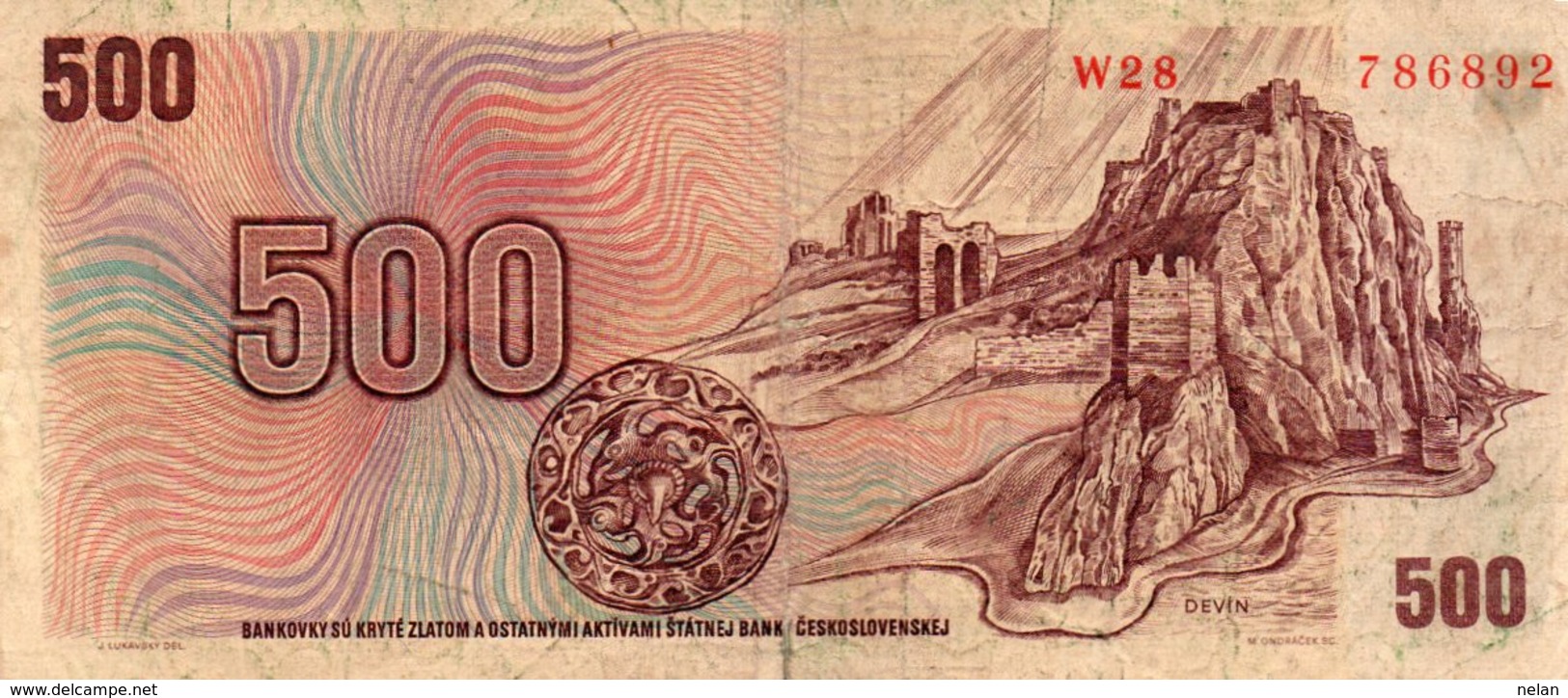 Cecoslovacchia-500 KORUN 1973 P-93 - Czechoslovakia