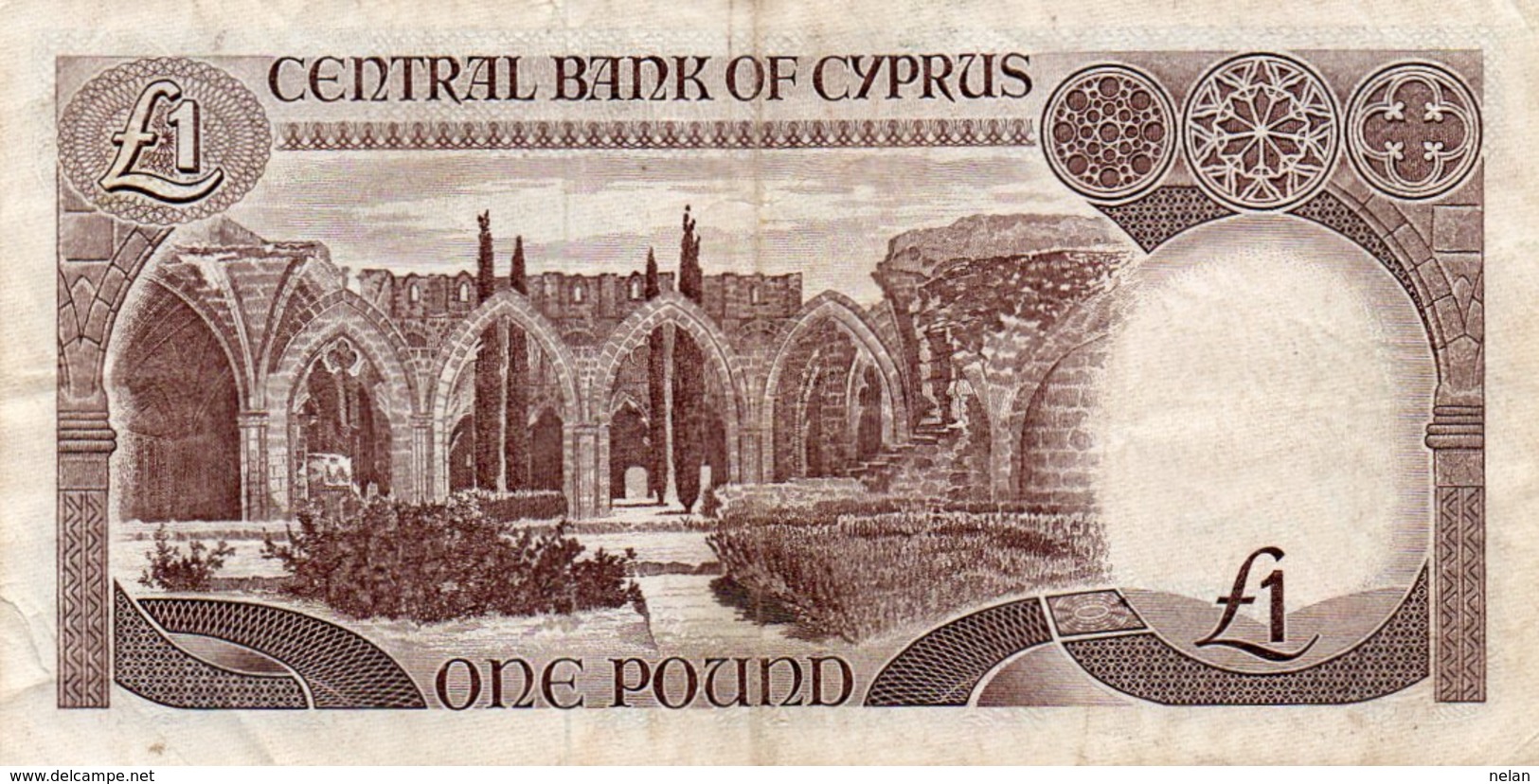 CYPRUS-CIPRO-1 POUND 1988 P-53a2     XF  Serie Z - Chypre