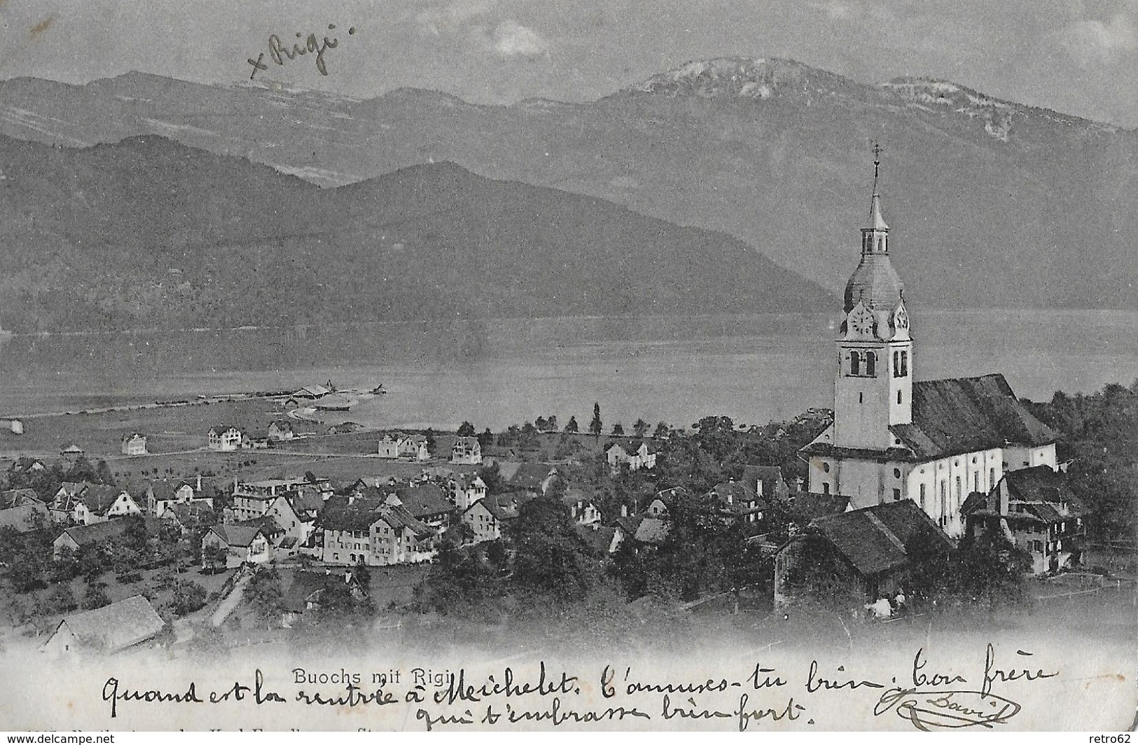 BUOCHS → Damals Noch Ein Kleines Dorf Anno 1905 - Buochs