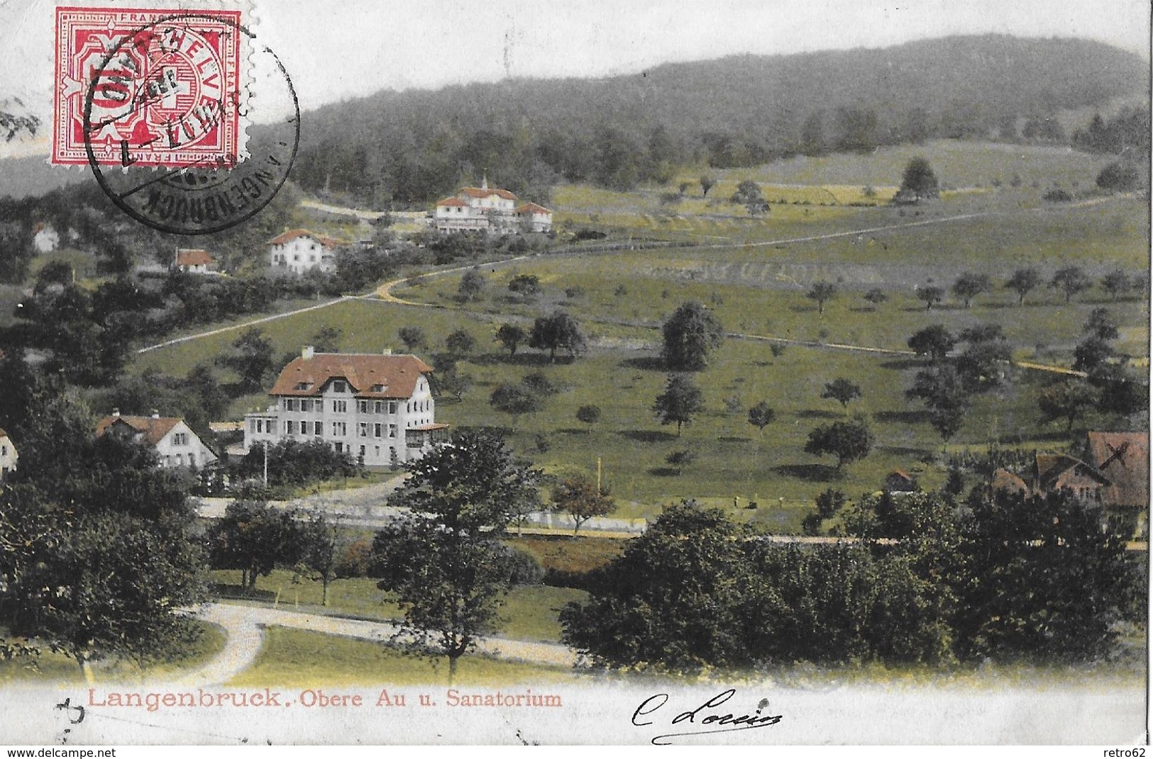 LANGENBRÜCK → Obere Au Und Sanatorium Anno 1907 - Langenbruck