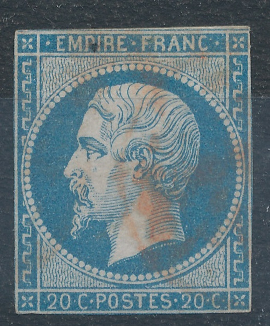 N°14 CACHET ROUGE - 1853-1860 Napoléon III