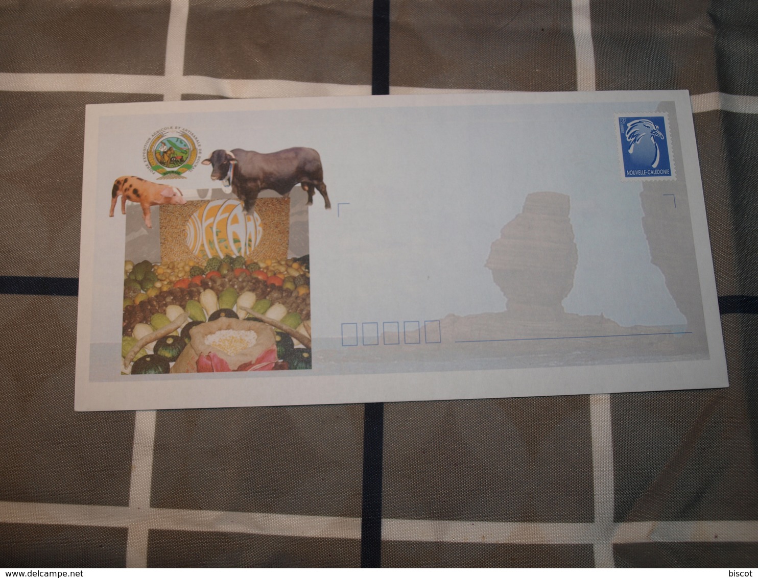 Entier Postal Neuf Cagou Bleu  Tarif Destination Métropole Et DOM TOM Exposition Agricole Et Artisanale De Bourail - Interi Postali