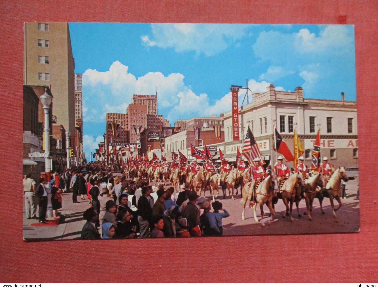 Confederate Flag At Annual Stock Show Rodeo Parade    Texas > Fort Worth>    Ref 3772 - Fort Worth