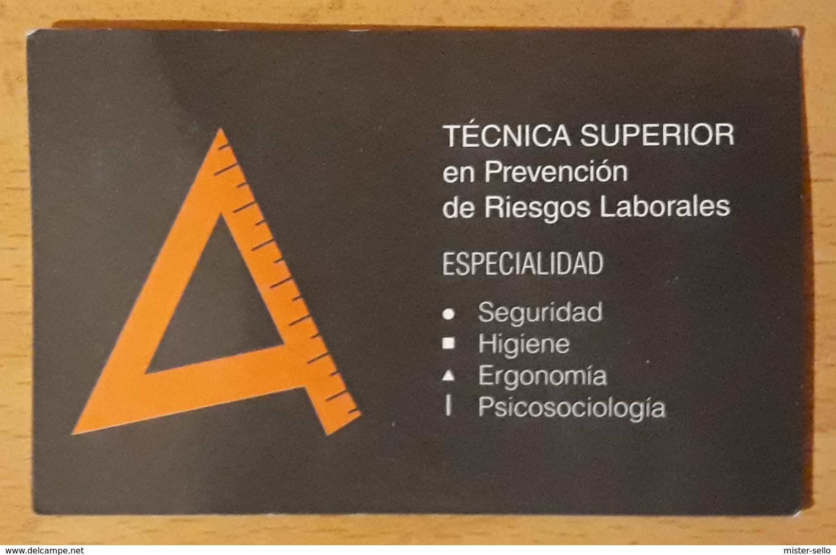 TARJETA DE VISITA PREVENCIÓN Y RIESGOS LABORALES. - Tarjetas De Visita