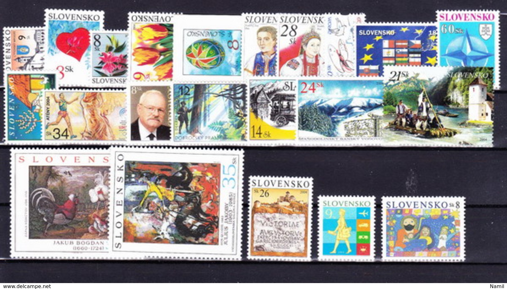 ** Slovaquie 2004 Mi 476-503, (MNH) L'année Complete - Komplette Jahrgänge