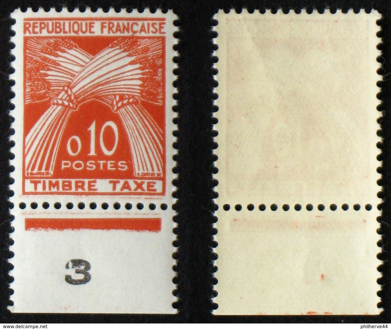 N° TAXE 91 10c GERBES DE 1960 TB  Neuf N** Cote 6€ - 1960-.... Mint/hinged