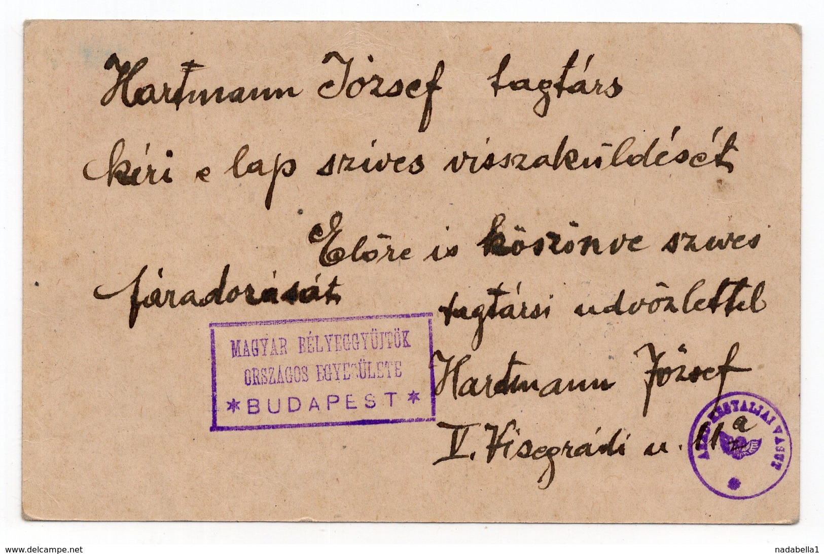 09.11.1920 HUNGARY, LEGI POSTA, STATIONERY CARD, USED - Postal Stationery