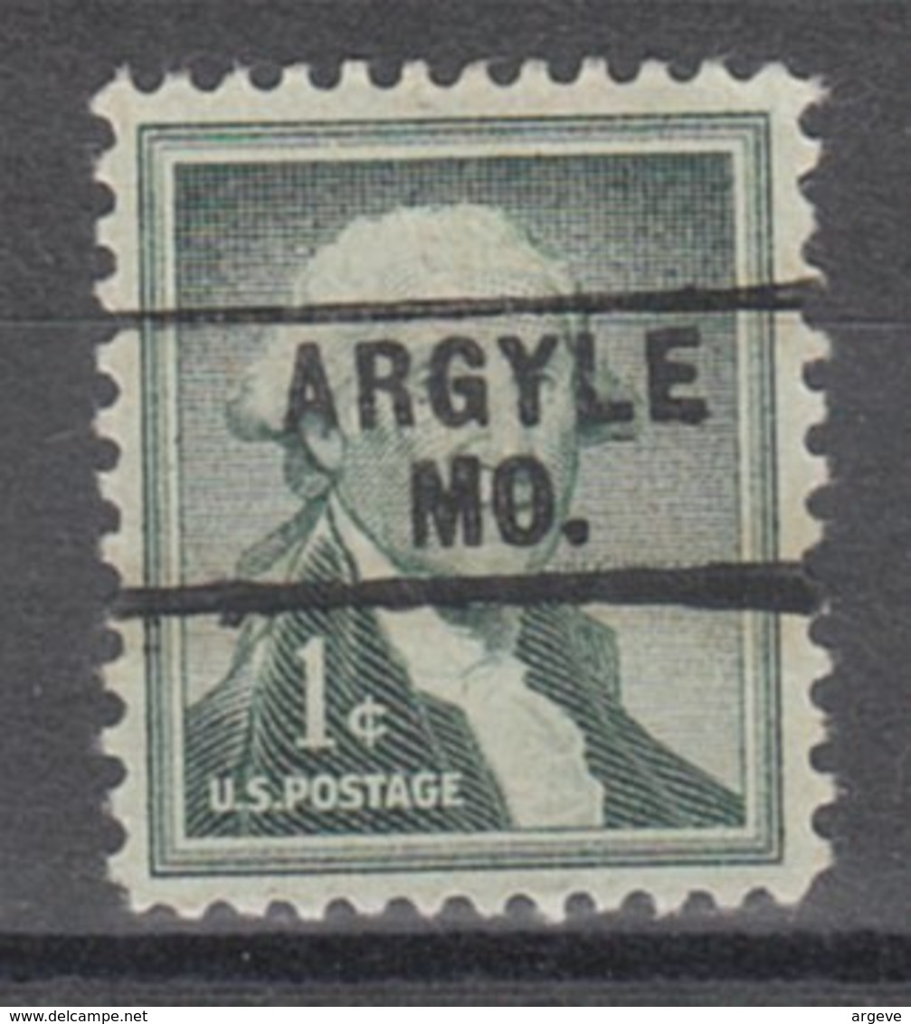 USA Precancel Vorausentwertung Preo, Locals Missouri, Argyle 745 - Vorausentwertungen