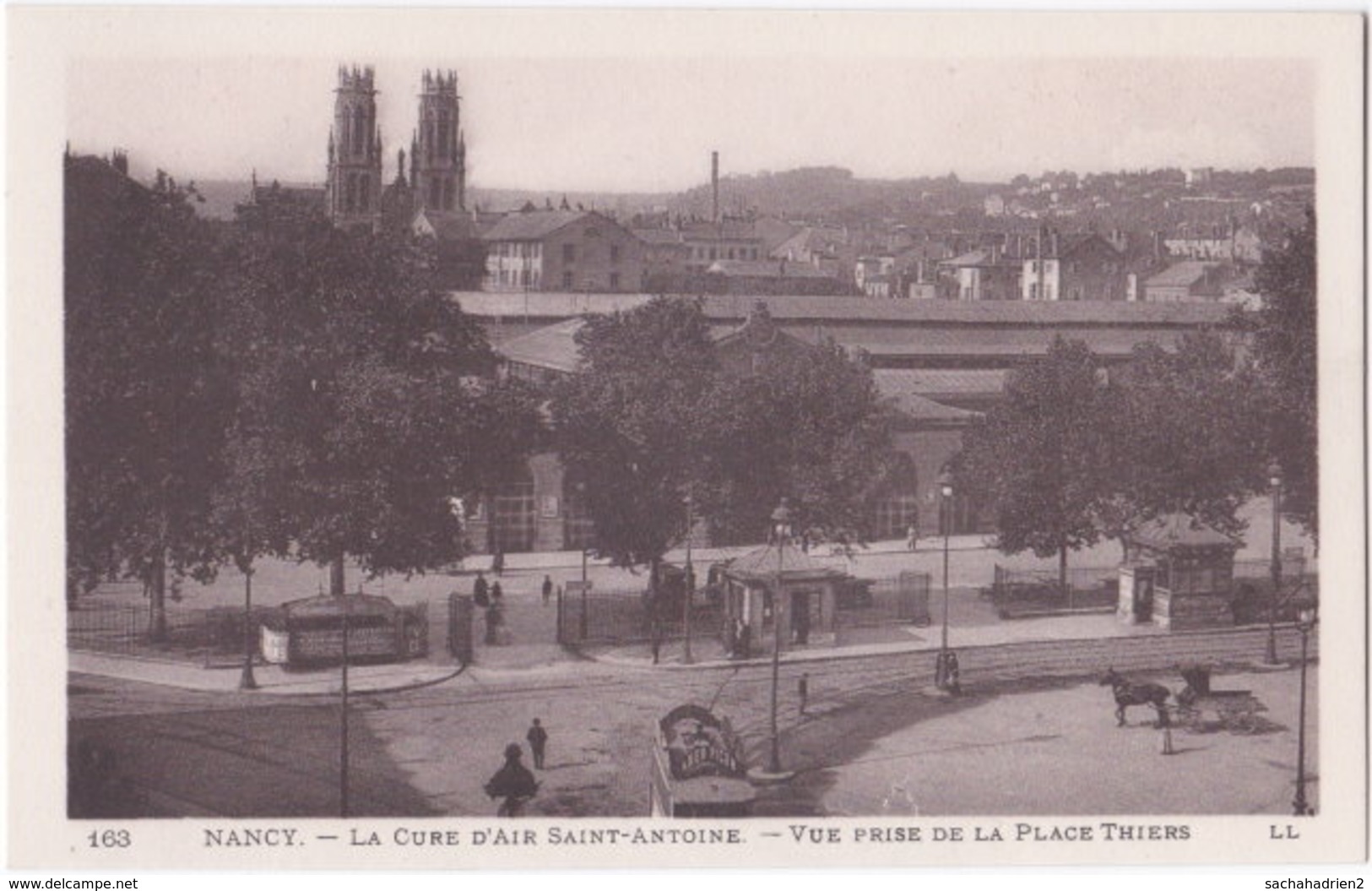 54. NANCY. La Cure D'Air Saint-Antoine. Vue Prise De La Place Thiers. 163 - Nancy