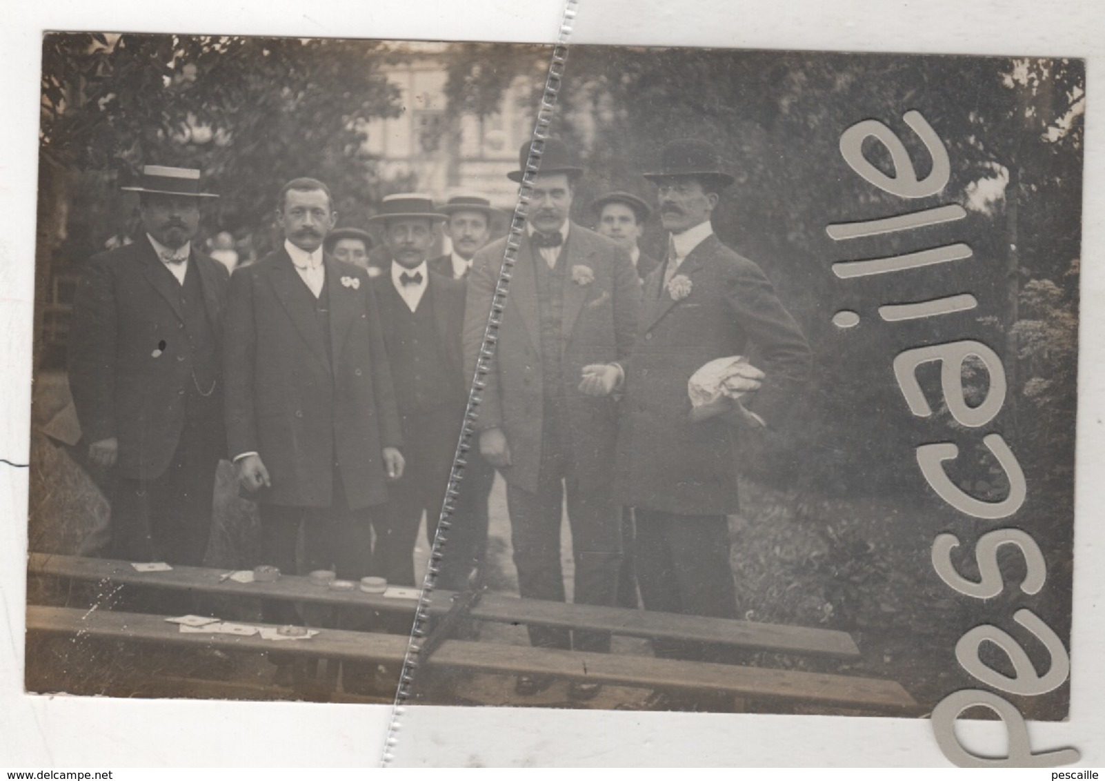 TIR AU FUSIL - CARTE PHOTO D'UN GROUPE D'HOMME AVEC UN FUSIL ET DES CIBLES - A LOCALISER - Tiro (armas)