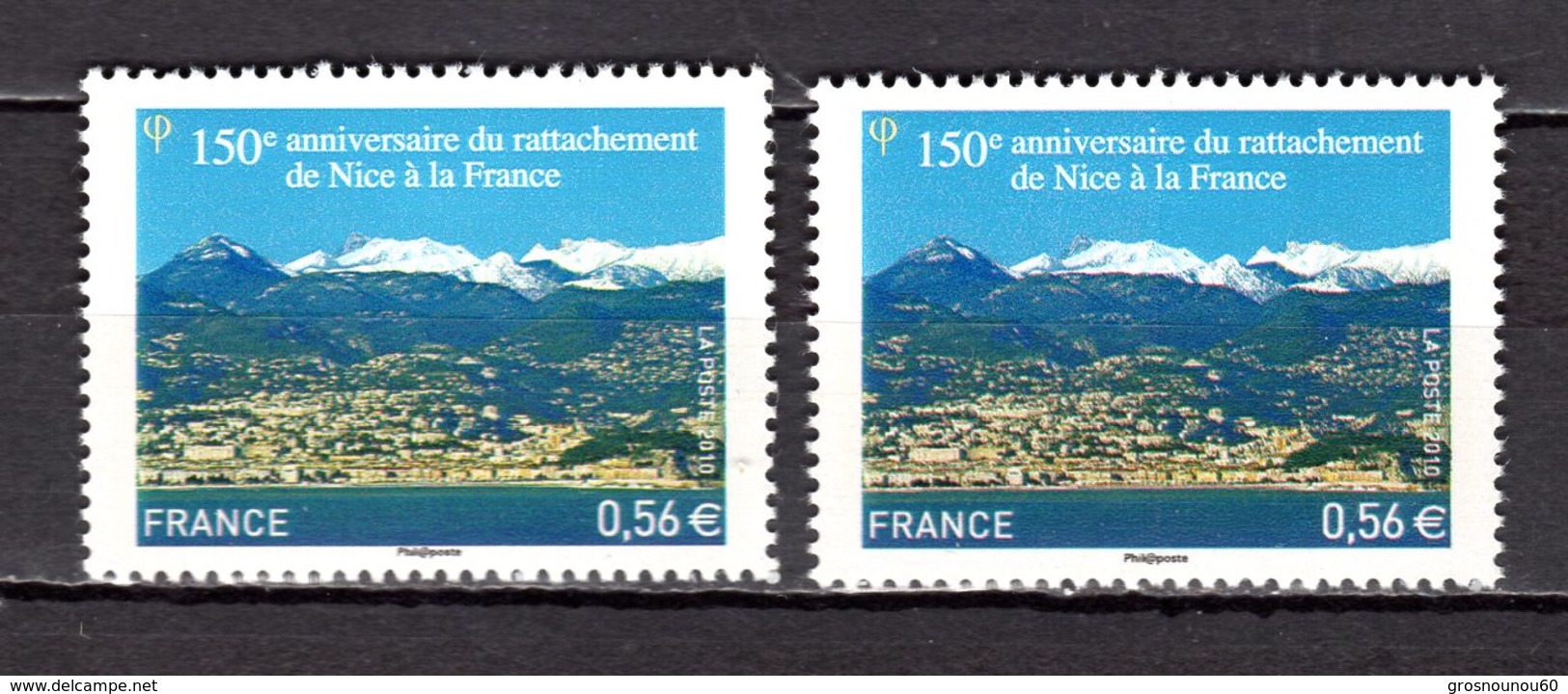 FRANCE LOT DE 2 TIMBRES DE 2010 N 4457 NEUF ** LUXE - Unused Stamps