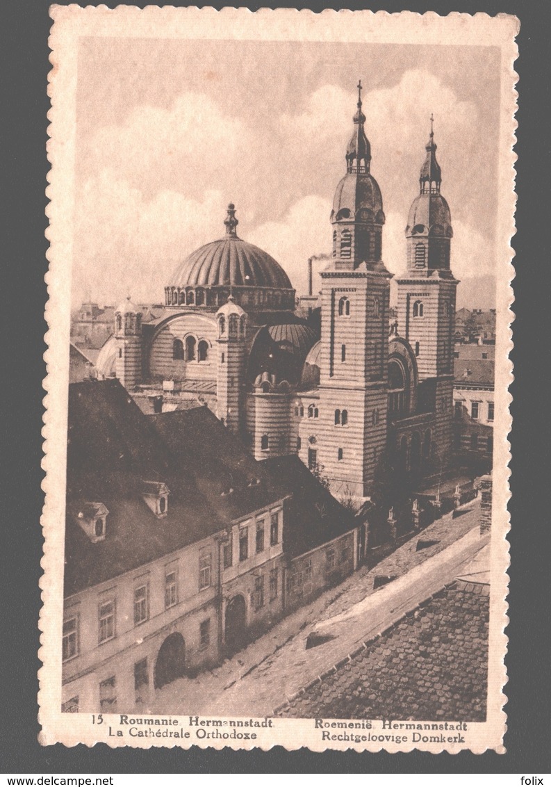 Sibiu - Cathedral / Hermannstadt - La Cathédrale Ortodoxe - Publicity Chocolat Martougin Anvers - Reclame - Roumanie