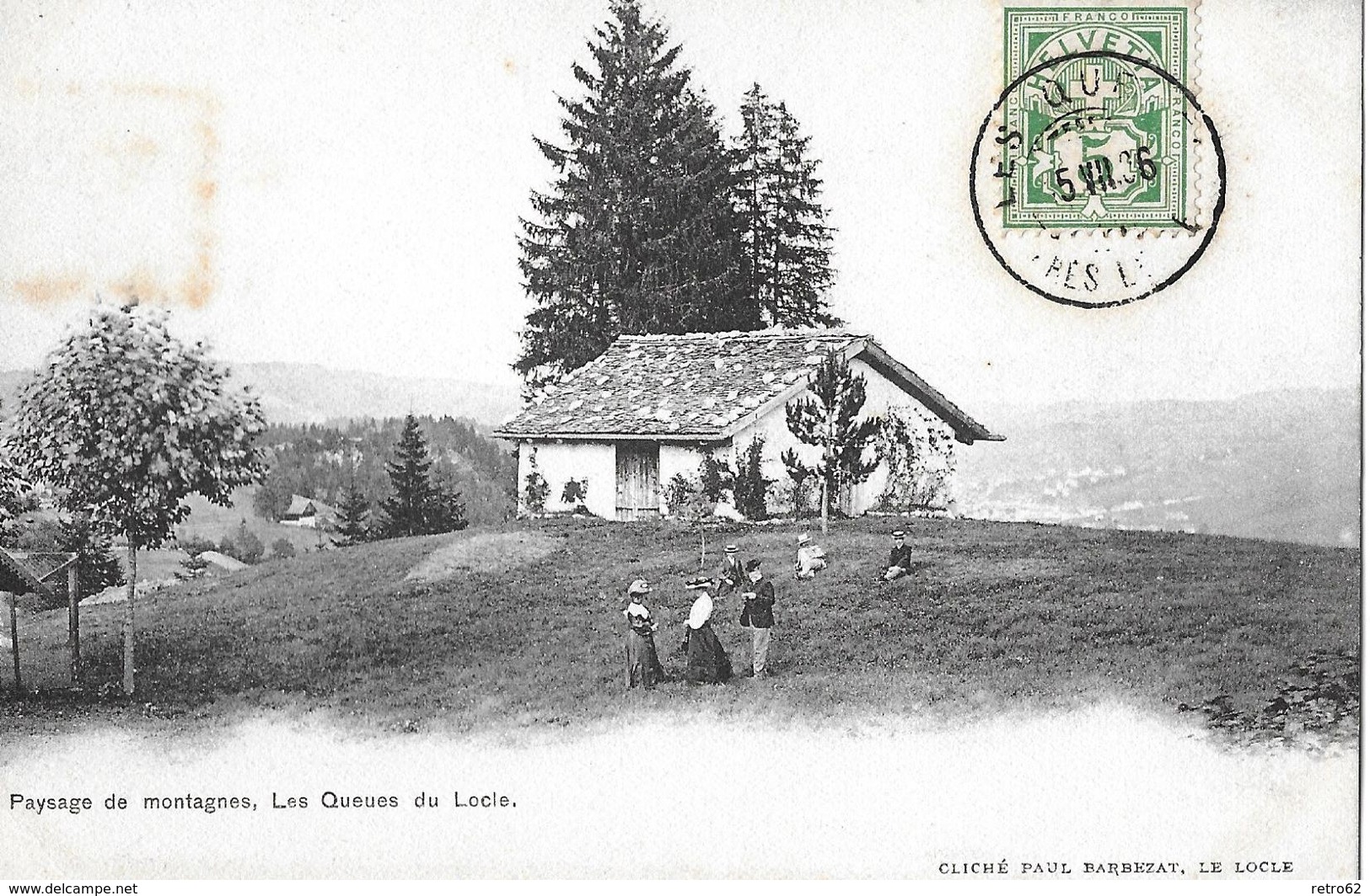 LOCLE → Payssage De Montagnes, Les Queues Du Locle Anno 1906 - Le Locle