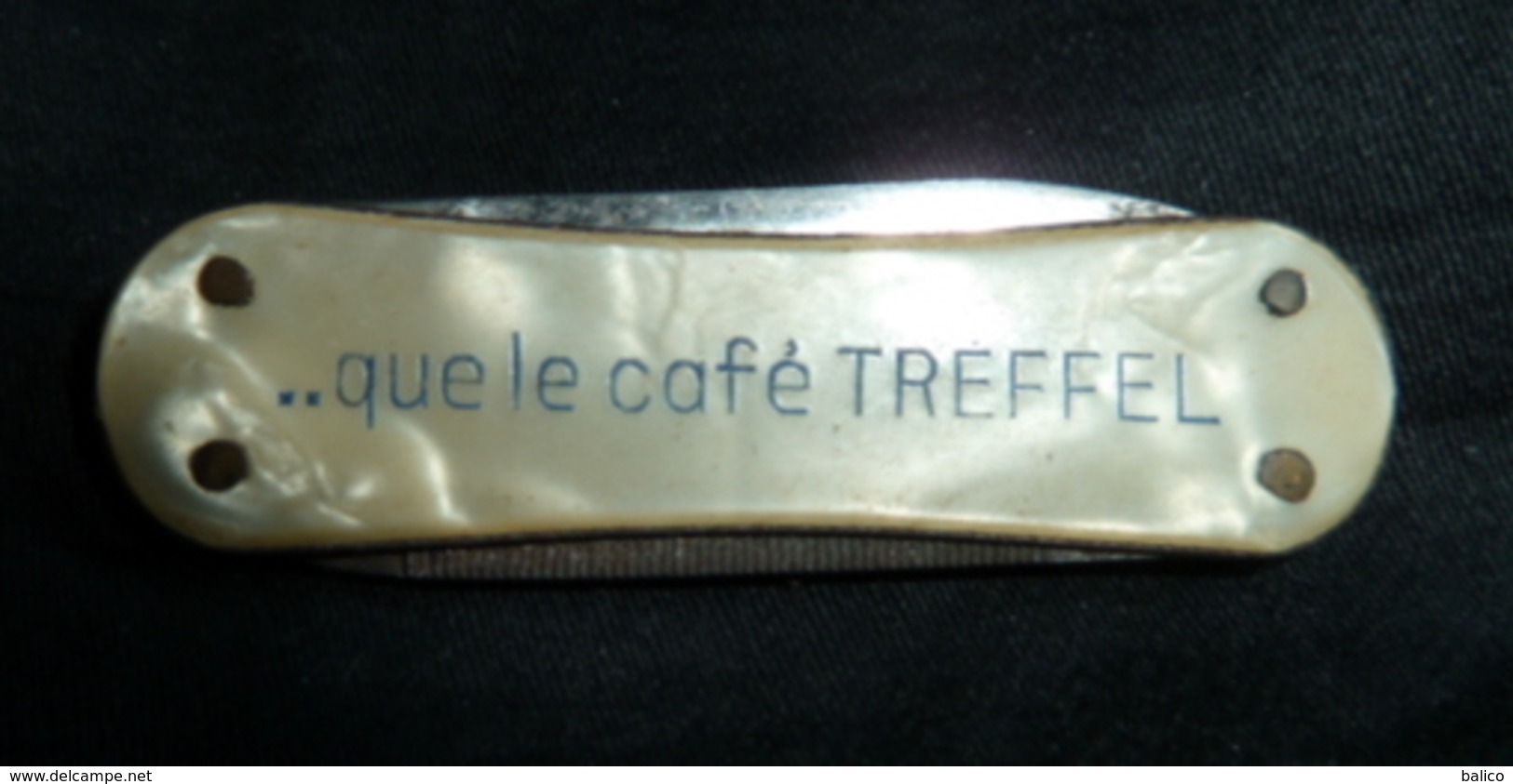 Couteau Ancien, Publicité,   Café TREFFEL - 2 Lames - Messer