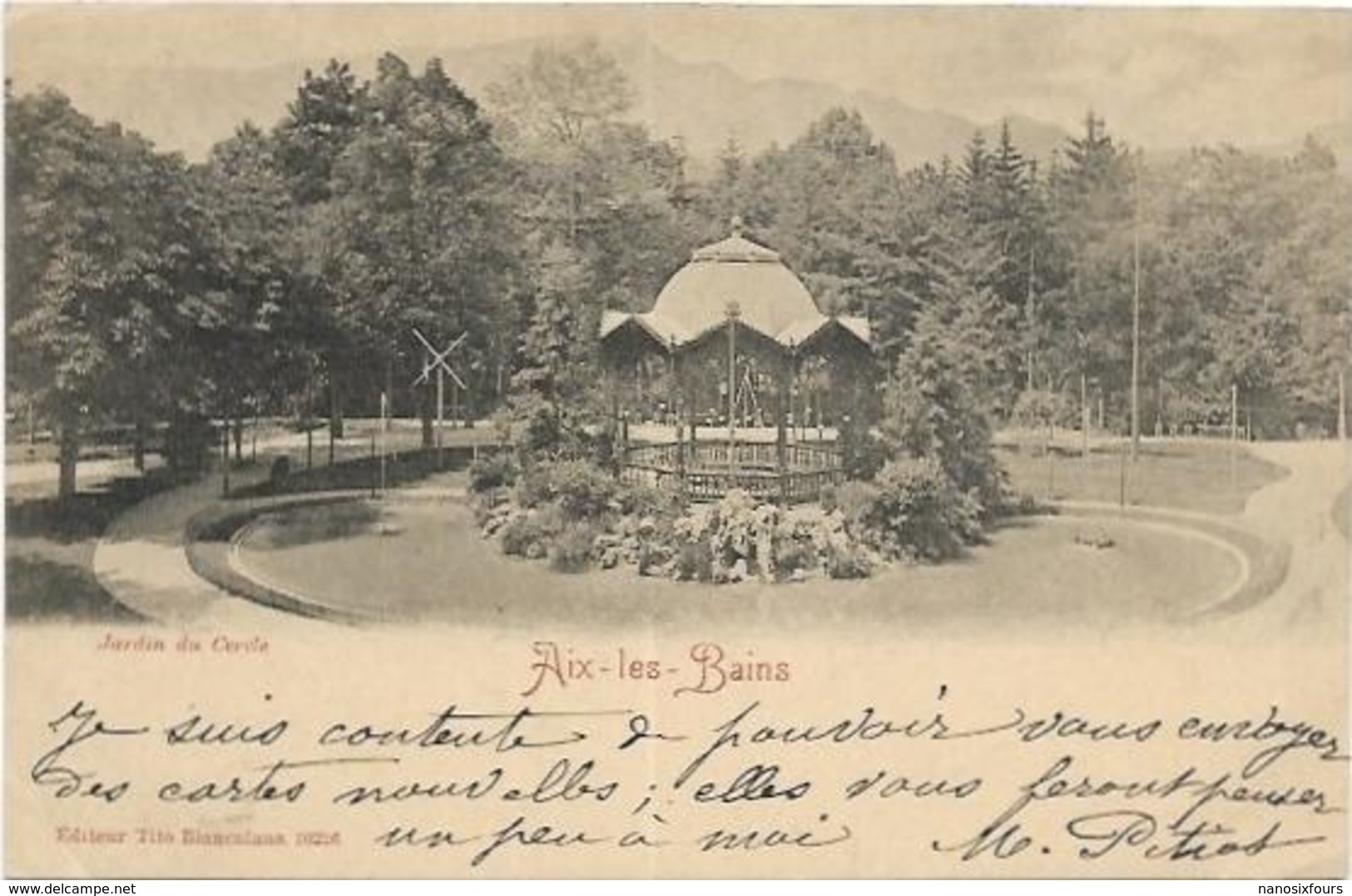 73. AIX LES BAINS.  JARDIN DU CERCLE - Aix Les Bains