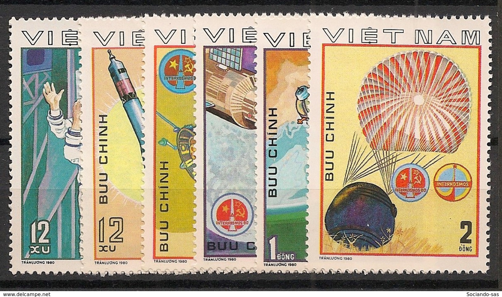 Vietnam - 1980 - N°Yv. 245 à 250 - Intercosmos - Neuf Luxe ** / MNH / Postfrisch - Vietnam