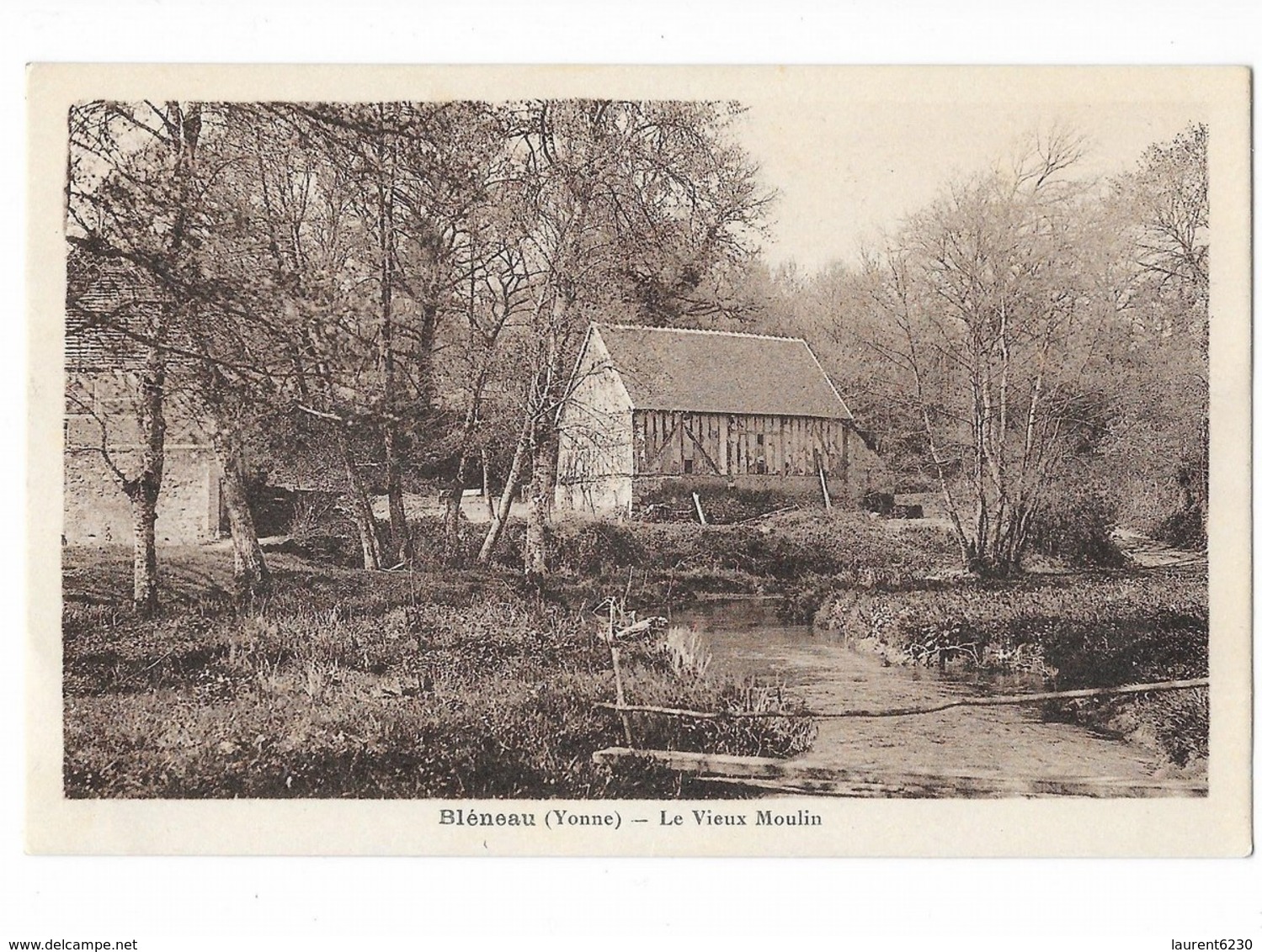 Bléneau - Le Vieux Moulin - édit. Morand  + Verso - Bleneau