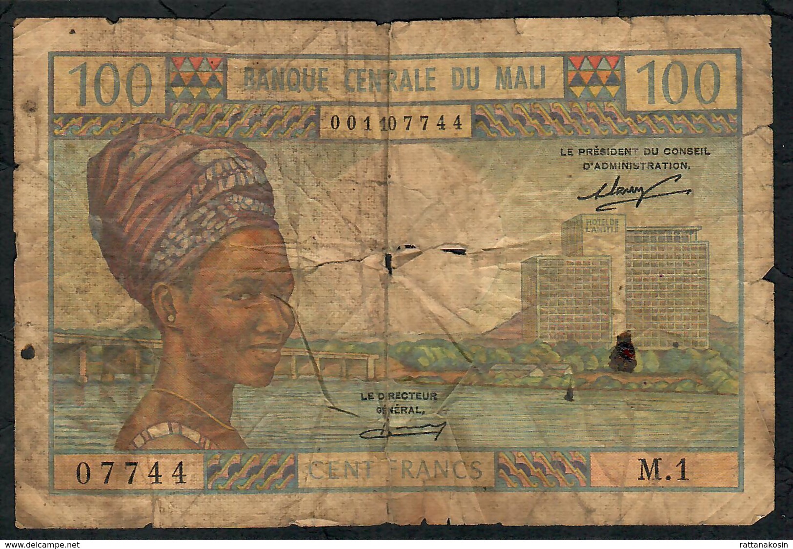 MALI  P11 100 FRANCS  1972   VG - Malí