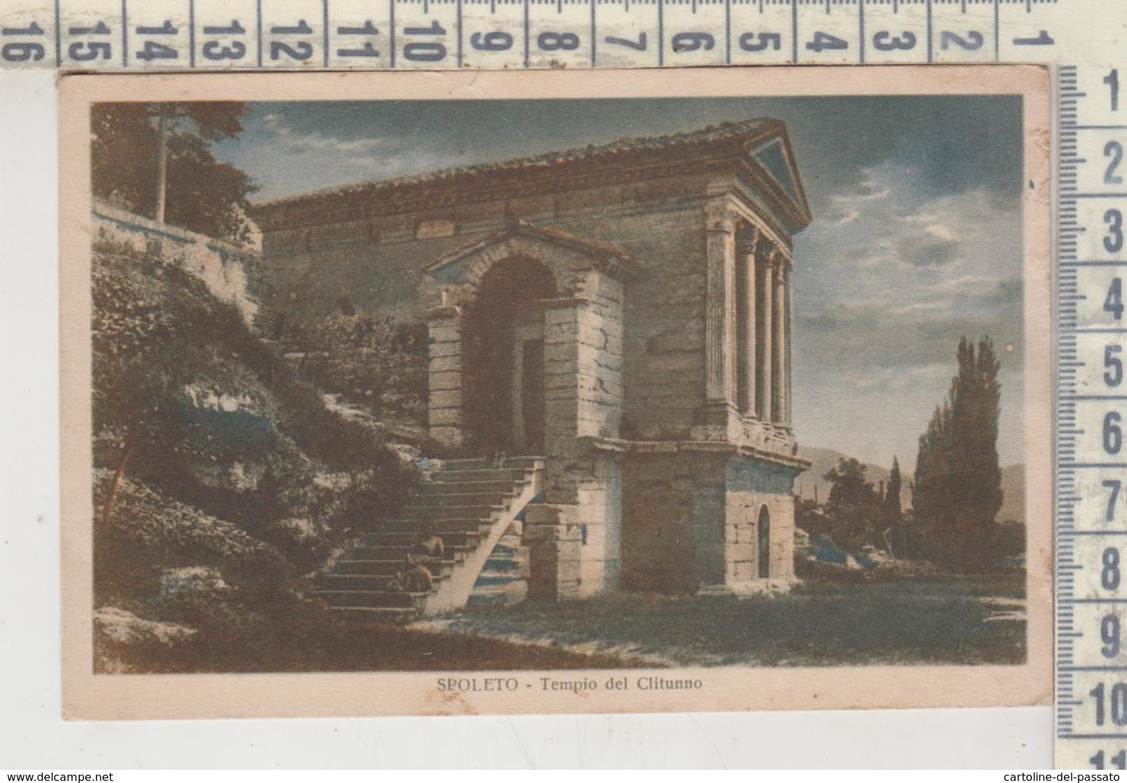 Spoleto Perugia Tempio Del Clitunno 1938 - Perugia
