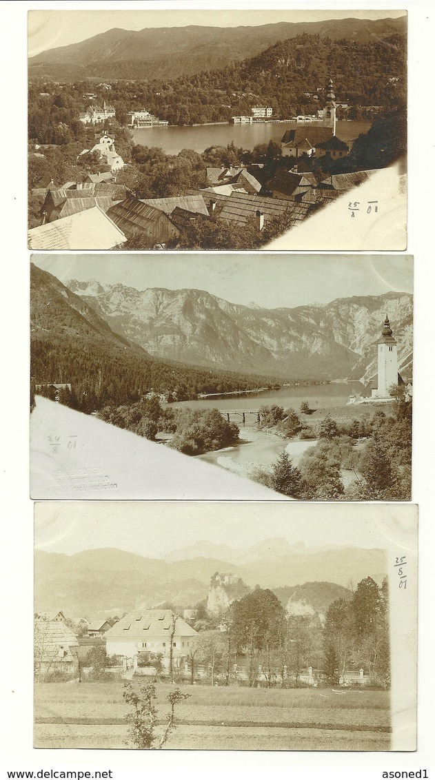 6 Fotokarten - Veldes - Bled - Einige Foto Lergetporer - Um 1900 - Slovénie