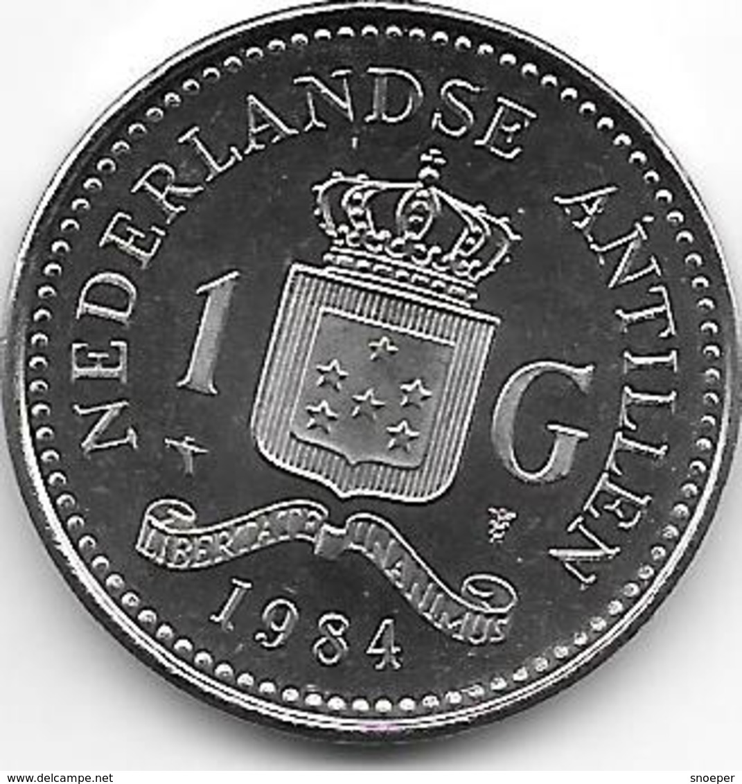 *netherlands Antilles 1 Gulden 1984 Km 24  Unc - Netherlands Antilles
