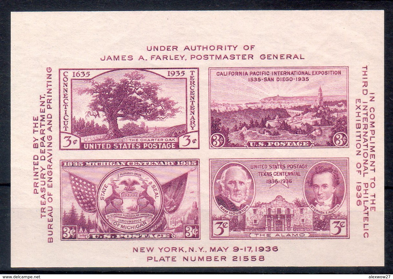 U.S.A. 1936/1937 BF  (Yvert.6/7) **MNH / VF - Blocchi & Foglietti