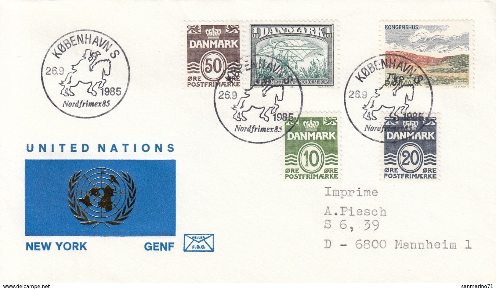 DENMARK Cover 16 - Storia Postale