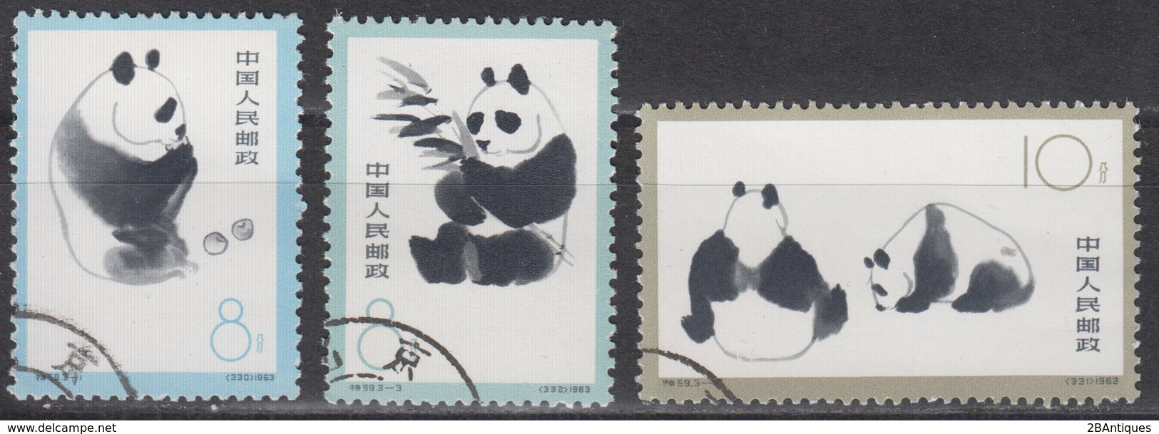 PR CHINA 1963 - Giant Panda CTO OG XF - Gebraucht